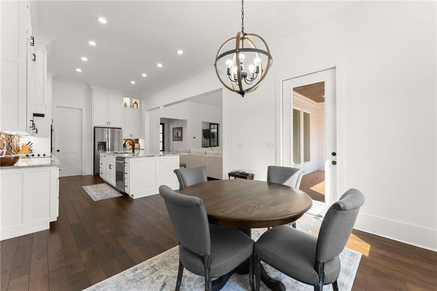 Furnished interior view inside a new home in , Cleveland (Image 50).