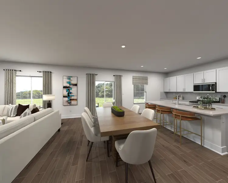 Furnished interior view inside a new home in Lakes at Bella Lago - Premier Series, Green Cove Springs (Image 3).