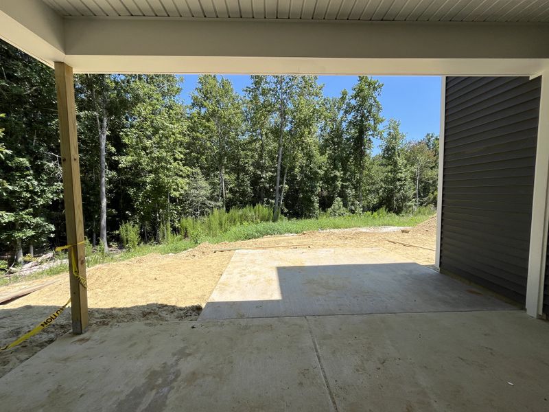 Exterior details and patio area of a home in Sawyer’s Run, Hampstead (Image 19).