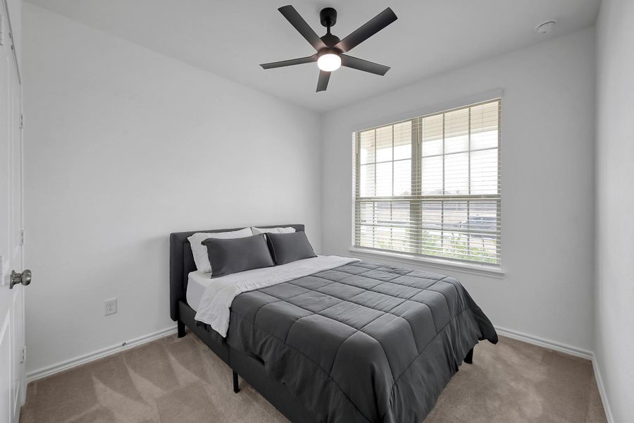 There are two downstairs bedrooms in this home.