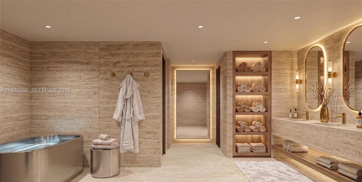 Furnished interior view inside a new home in , Hallandale Beach (Image 9).