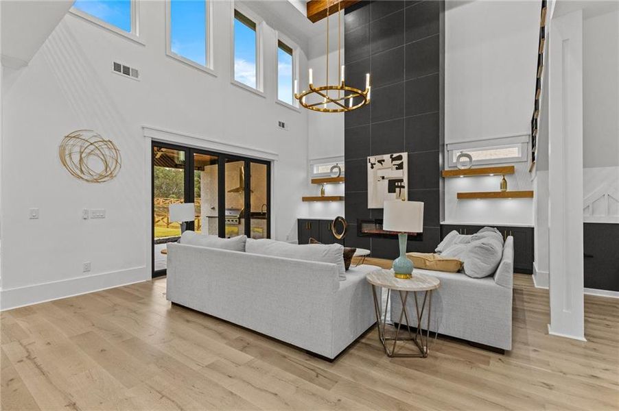 Furnished interior view inside a new home in , Braselton (Image 14). Furnished interior view inside a new home in , Braselton (Image 14).