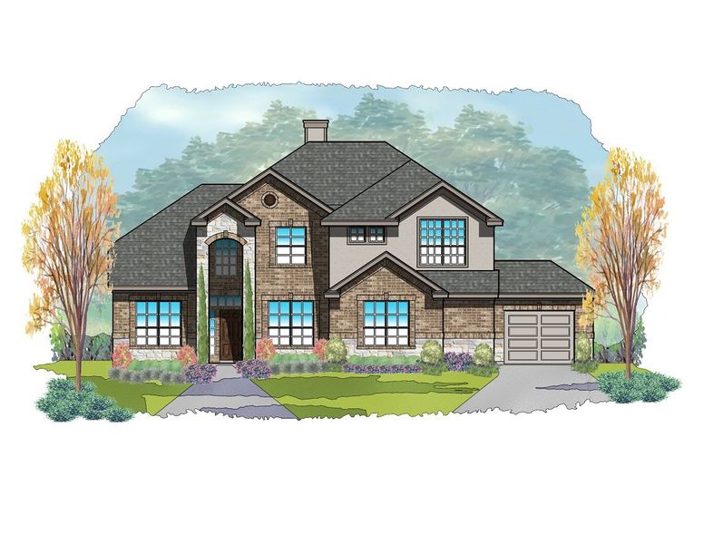 Representative rendering of the exterior for the Southwyck by Steve Klein Custom Builder (Image 4).