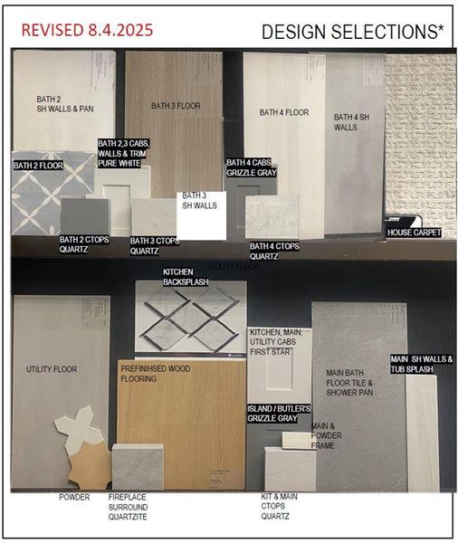 Representative photo of design selections for 845 Bella Casa Representative photo of design selections for 845 Bella Casa