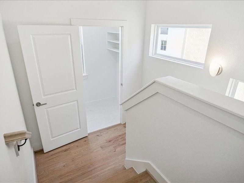 laundry room located between second and third floor