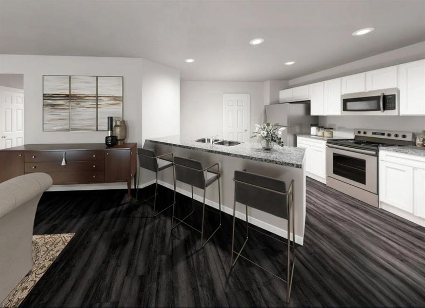 Furnished interior view inside a new home in Treaty Oak, Granbury (Image 4).