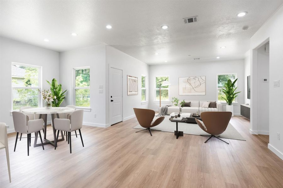 Furnished interior view inside a new home in , Splendora (Image 7).