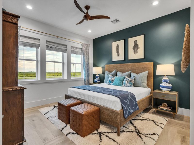 Wake up to soft sunlight and views that whisper tranquility. This stunning primary suite captures the essence of coastal living — airy, elegant, and perfectly serene. Large windows invite in the Gulf breeze, while the room’s soothing palette sets the tone for rest and rejuvenation. Picture ending your day here, surrounded by calm, natural light, and the gentle rhythm of island life — your private retreat where every morning feels brand new. Wake up to soft sunlight and views that whisper tranquility. This stunning primary suite captures the essence of coastal living — airy, elegant, and perfectly serene. Large windows invite in the Gulf breeze, while the room’s soothing palette sets the tone for rest and rejuvenation. Picture ending your day here, surrounded by calm, natural light, and the gentle rhythm of island life — your private retreat where every morning feels brand new.