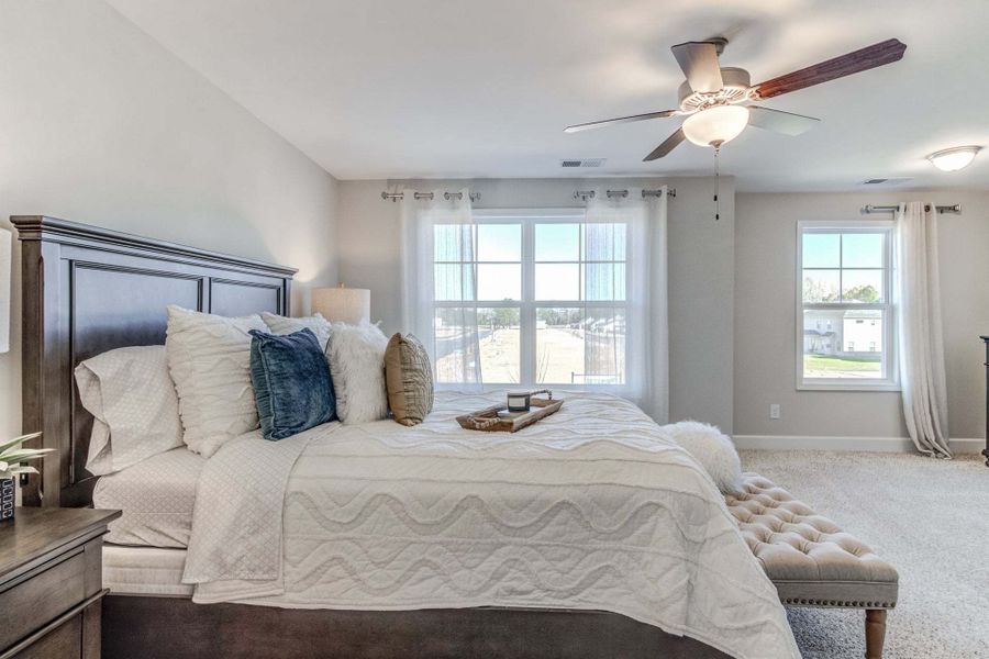 Representative furnished interior of a home built from the Drayton by Caviness & Cates Communities in Bartlett Manor, Youngsville (Image 212).