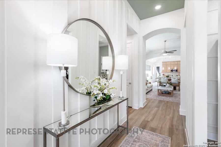 Furnished interior view inside a new home in Prominence, San Antonio (Image 32).
