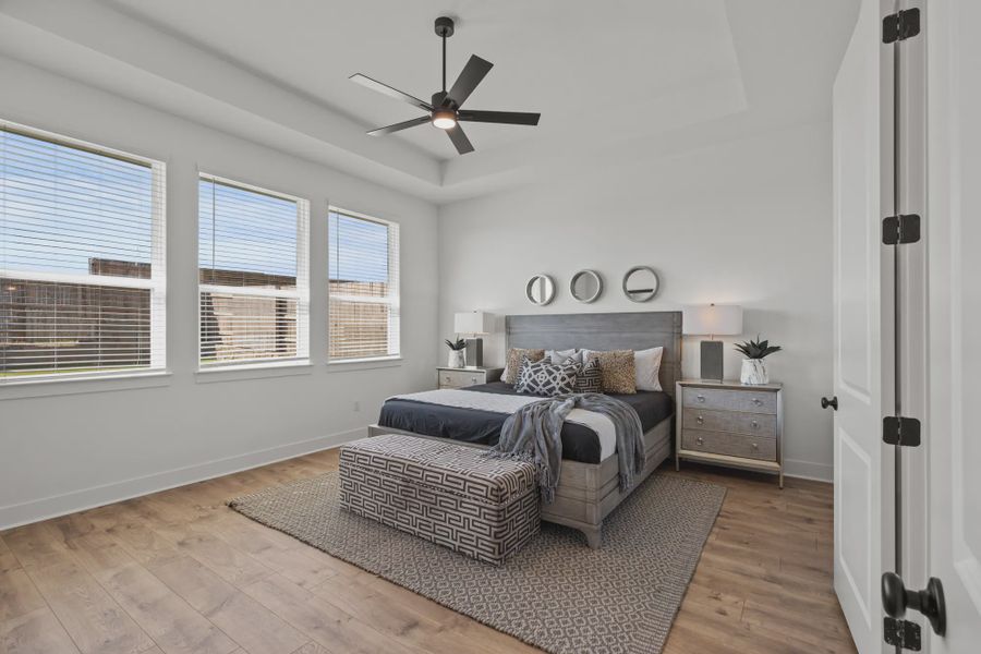 Representative furnished interior of a home built from the Silas by Chesmar Homes in 6 Creeks, Kyle (Image 15).