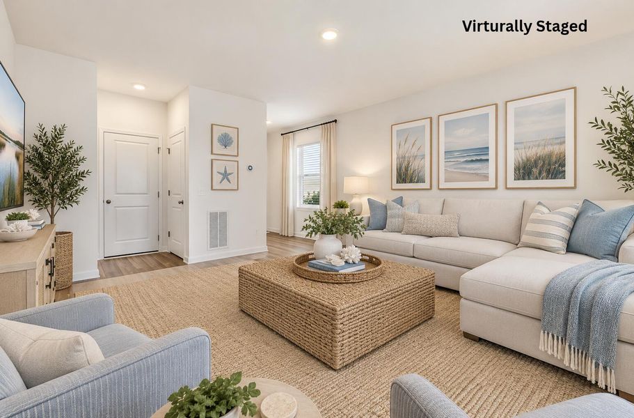 Furnished interior view inside a new home in Pender Woods at Cane Bay, Summerville (Image 10).