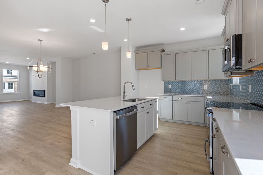 Furnished interior view inside a new home in Renaissance at White Oak, Garner (Image 10).