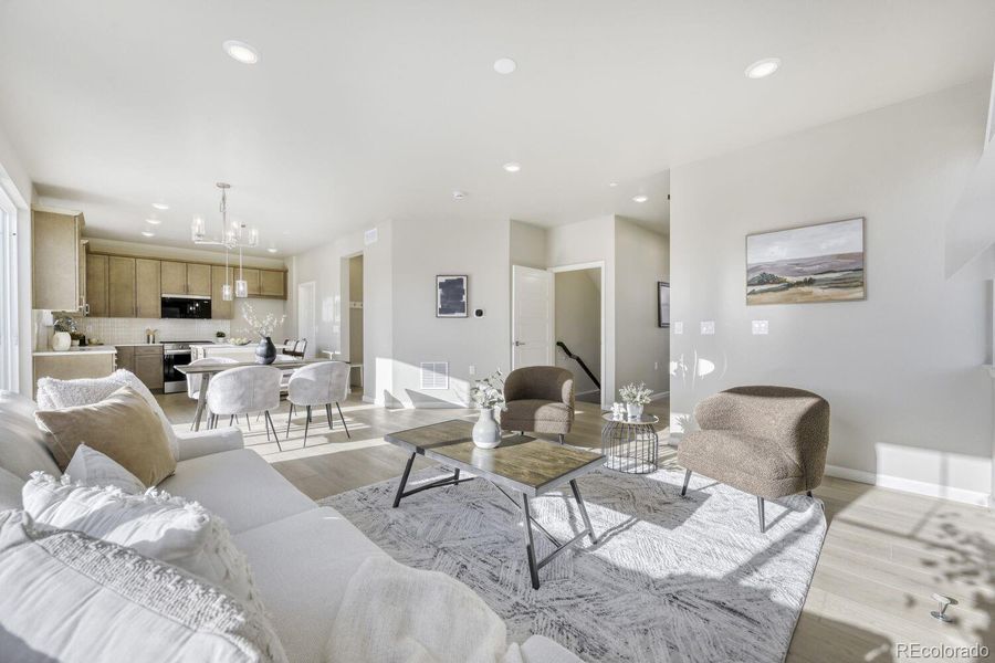 Furnished interior view inside a new home in , Superior (Image 19).