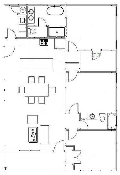 2D floor plan layout of this home in , Bremen, GA (Image 5).