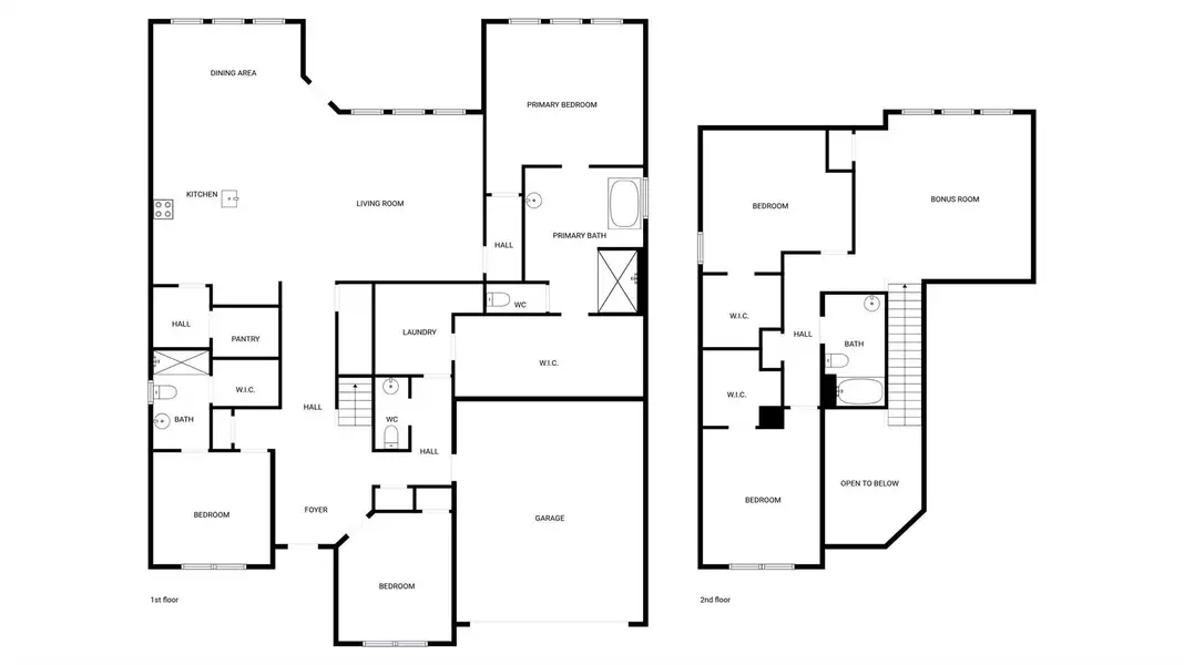 2D floor plan layout of this home in , Porter, TX (Image 3).