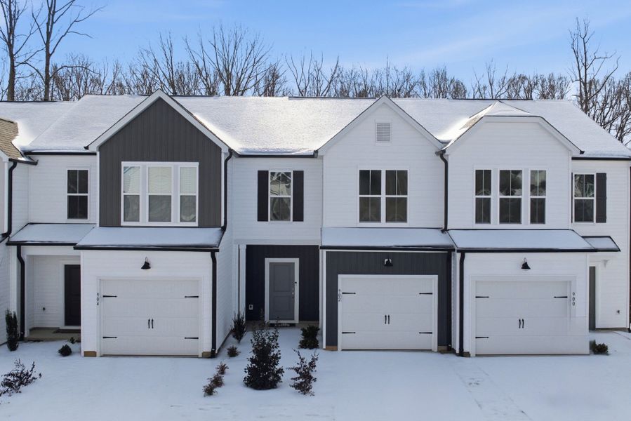 Front exterior of a new home in Flemingfield, Greensboro, NC, highlighting curb appeal (Image 25).