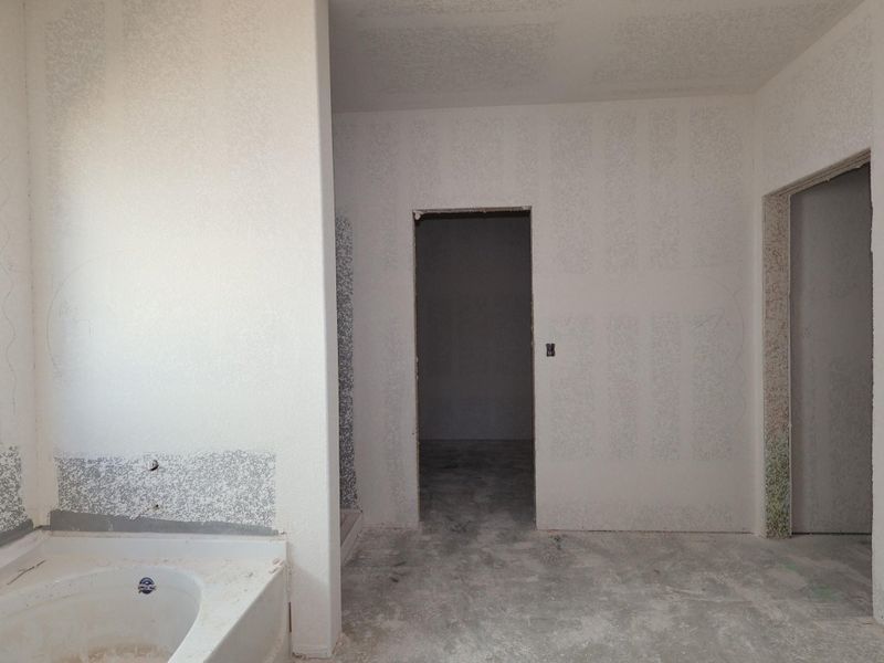 In-progress construction of a new home in Cascades at Onion Creek, Austin, TX (Image 7).