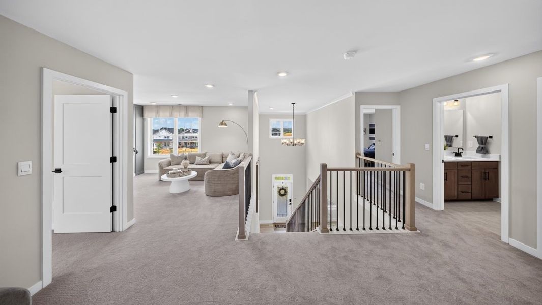 Furnished interior view inside a new home in Westport, York (Image 33).