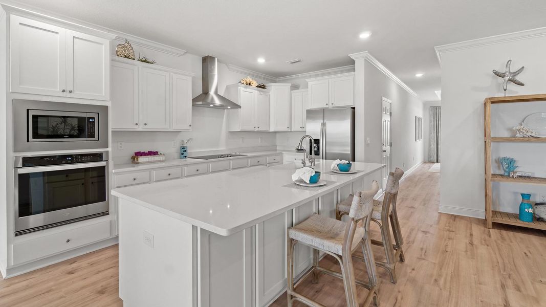 Representative furnished interior of a home built from the McKenzie by D.R. Horton in Holley Grove at Peach Creek - Waterfront Homes, Santa Rosa Beach (Image 15).