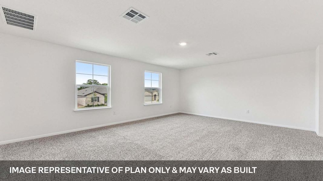 Spacious, unfurnished interior of a new home in Bar W Ranch, Leander (Image 26).