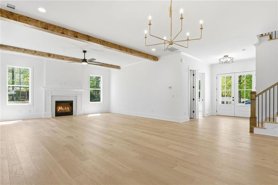 Spacious, unfurnished interior of a new home in , Marietta (Image 30).