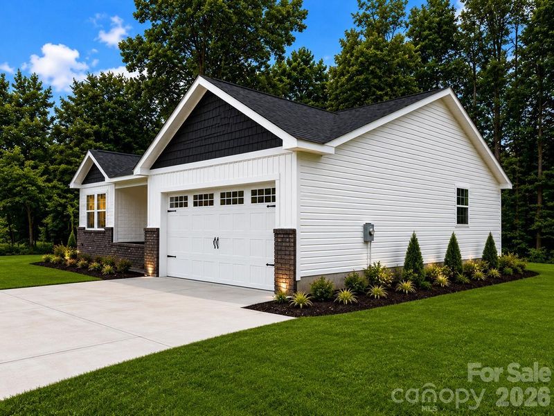 Front exterior of a new home in , Salisbury, NC, highlighting curb appeal (Image 19). Front exterior of a new home in , Salisbury, NC, highlighting curb appeal (Image 19).