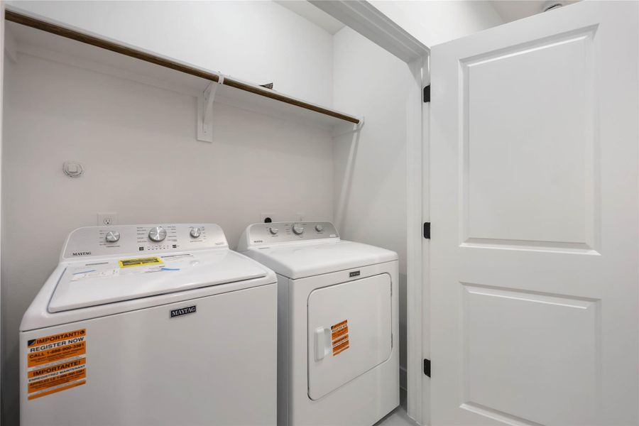 Laundry room on the second floor