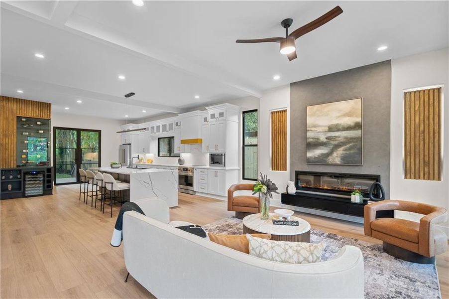 Furnished interior view inside a new home in , Atlanta (Image 11).