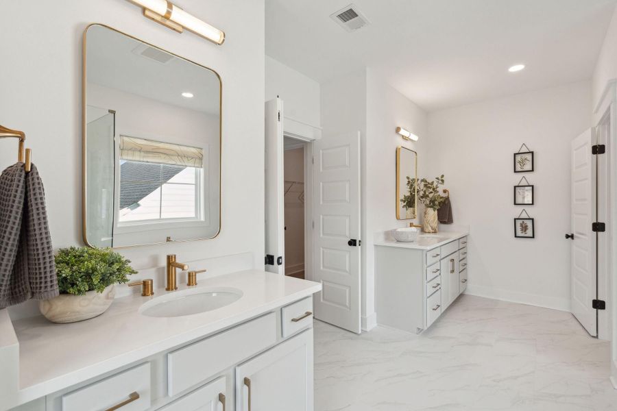 Furnished interior view inside a new home in Tidewater at Lakes of Cane Bay, Summerville (Image 12).