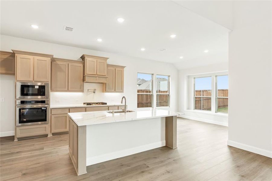 Furnished interior view inside a new home in Stone River Glen 60s, Royse City (Image 7).