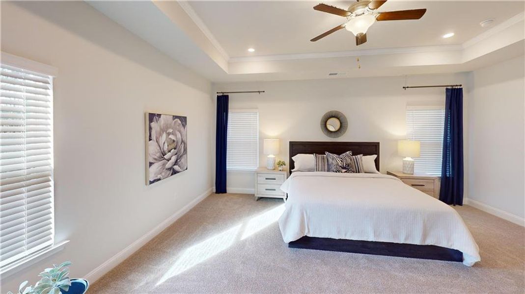 Furnished interior view inside a new home in Holliday Pass, Griffin (Image 7). Furnished interior view inside a new home in Holliday Pass, Griffin (Image 7).