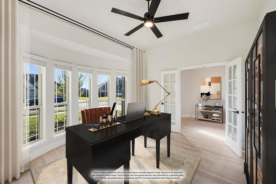 Furnished interior view inside a new home in Coyote Crossing, Godley (Image 14).