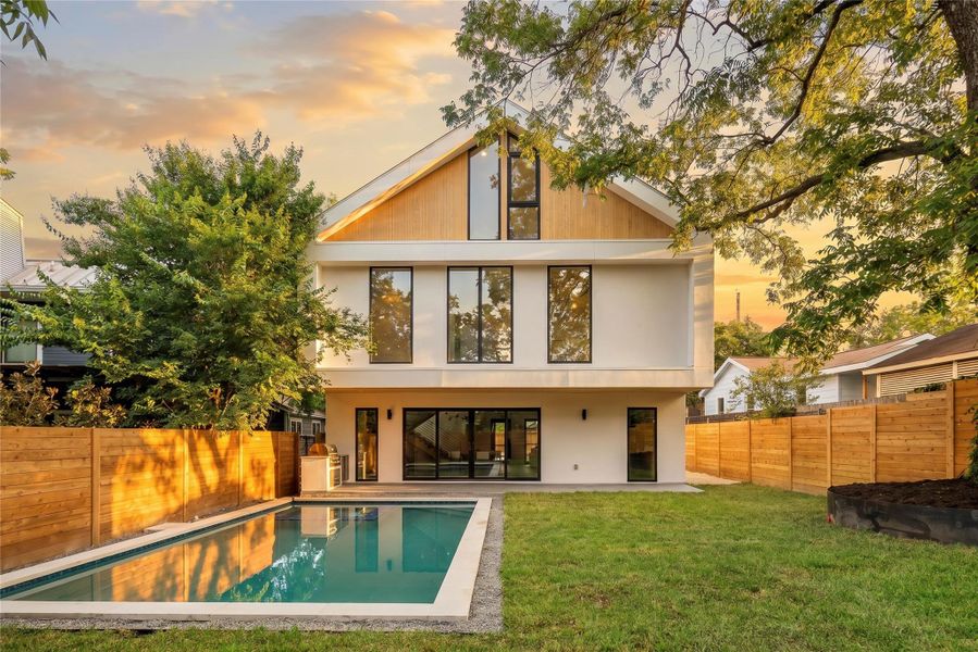 Exterior details and patio area of a home in , Austin (Image 22).
