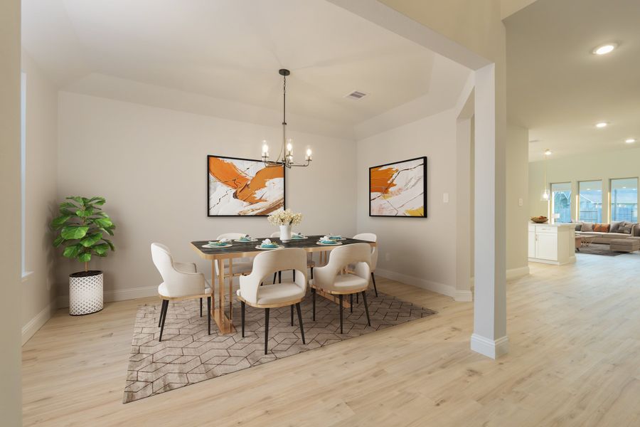 Representative furnished interior of a home built from the Lockhart by Beazer Homes in ARTAVIA, Conroe (Image 8).