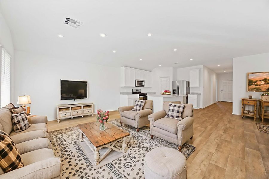 Furnished interior view inside a new home in Tamarron, Fulshear (Image 7).