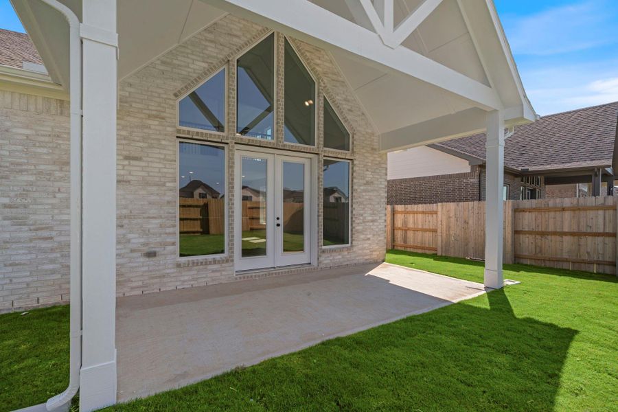Extended Covered Patio.
