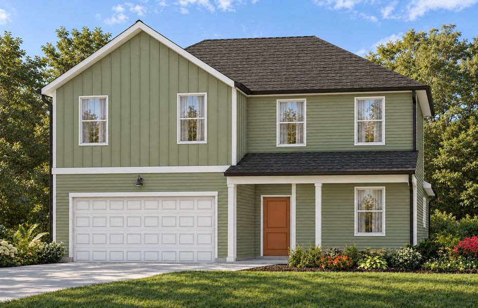 Representative exterior photo of a completed home built from the Starling by Centex in Highlands of Carter's Station, Columbia, TN (Image 20).