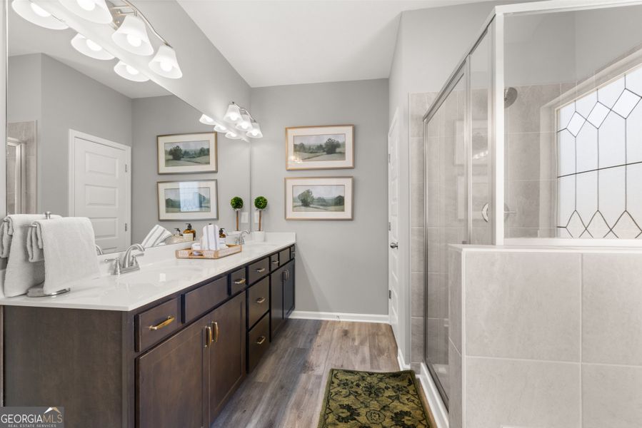Furnished interior view inside a new home in Trellis Park, Hampton (Image 27).
