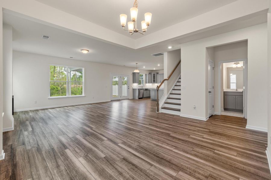 Spacious, unfurnished interior of a new home in Parker's Preserve, Ridgeville (Image 31).