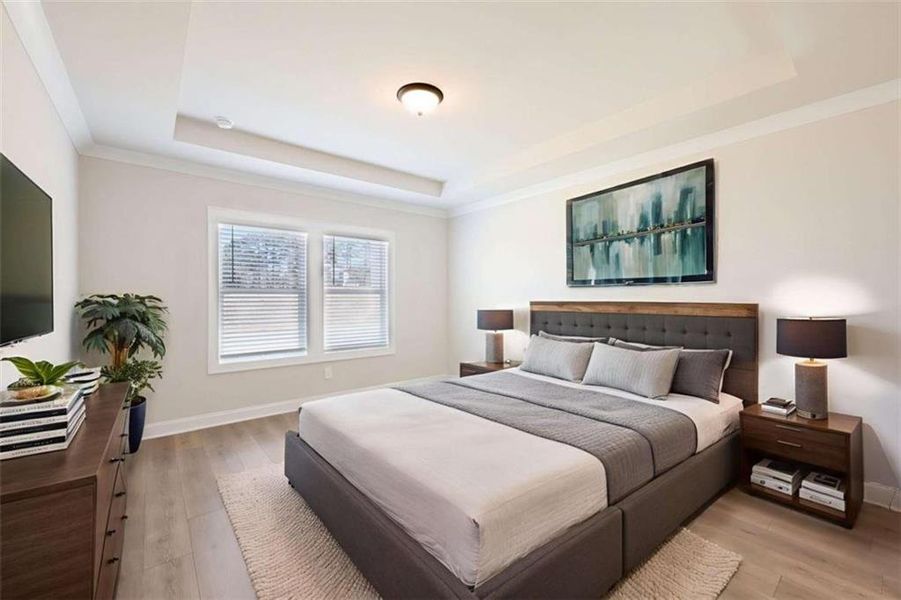 Furnished interior view inside a new home in River Pointe, Monroe (Image 20).