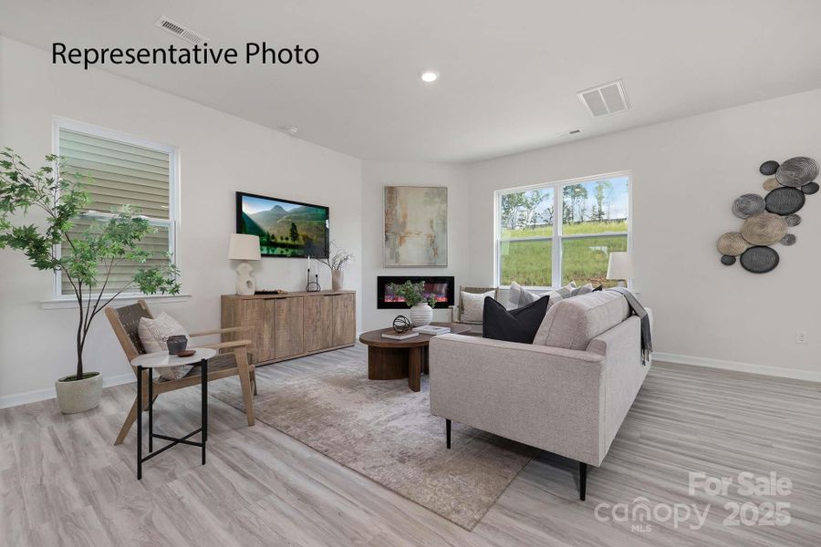 Furnished interior view inside a new home in Falls at Hickory, Hickory (Image 15).