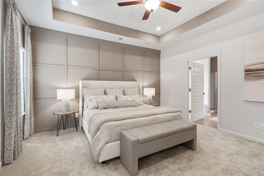 Furnished interior view inside a new home in Summerfield Place, Carrollton (Image 9).
