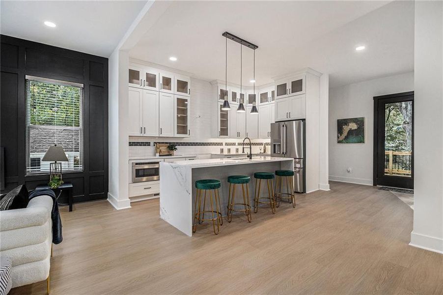 Furnished interior view inside a new home in , Atlanta (Image 17).