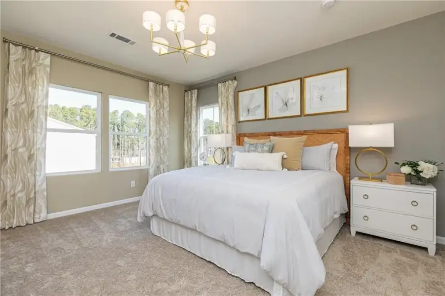Furnished interior view inside a new home in , Powder Springs (Image 24). Furnished interior view inside a new home in , Powder Springs (Image 24).
