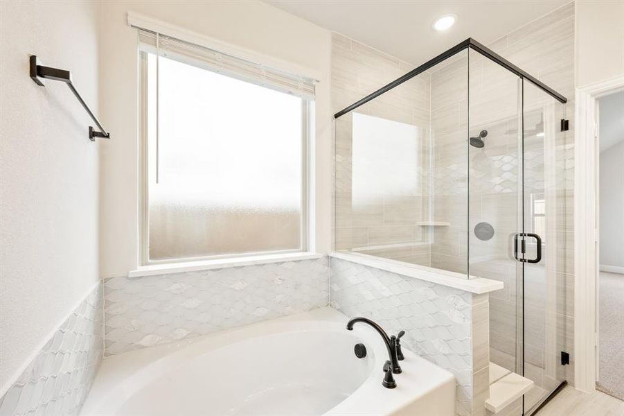 Furnished interior view inside a new home in Woodstone, Providence Village (Image 10).