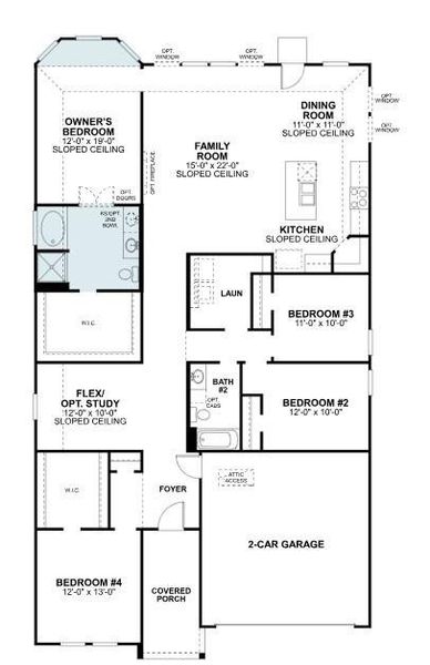 2D floor plan layout of this home in Summerview, Fulshear, TX (Image 2). 2D floor plan layout of this home in Summerview, Fulshear, TX (Image 2).
