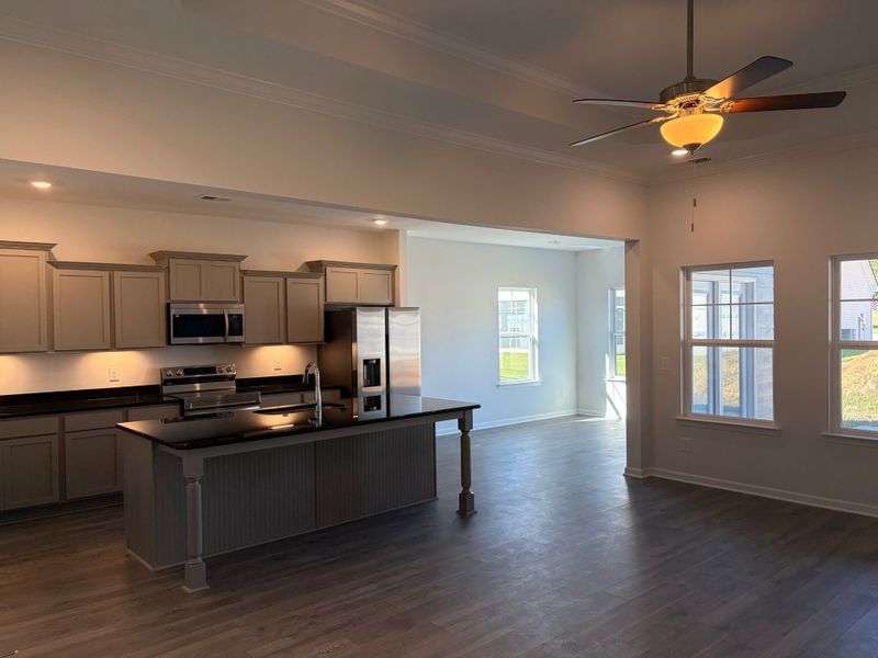 Furnished interior view inside a new home in Cumberland Estates, Fairview (Image 3).