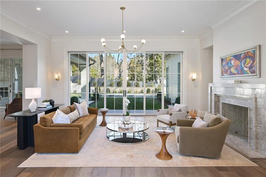 Furnished interior view inside a new home in , Atlanta (Image 46). Furnished interior view inside a new home in , Atlanta (Image 46).