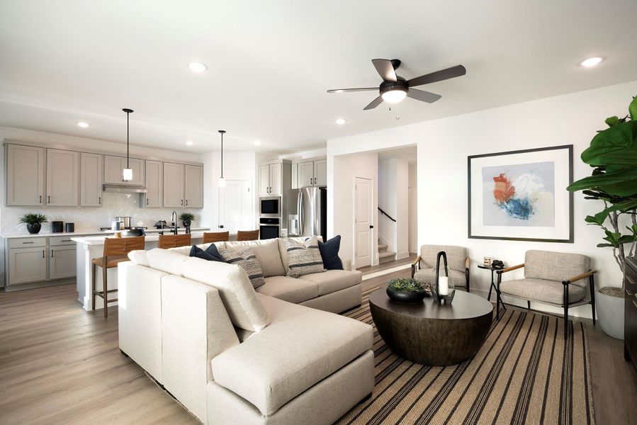 Furnished interior view inside a new home in Parkton Square, Kyle (Image 5). Furnished interior view inside a new home in Parkton Square, Kyle (Image 5).